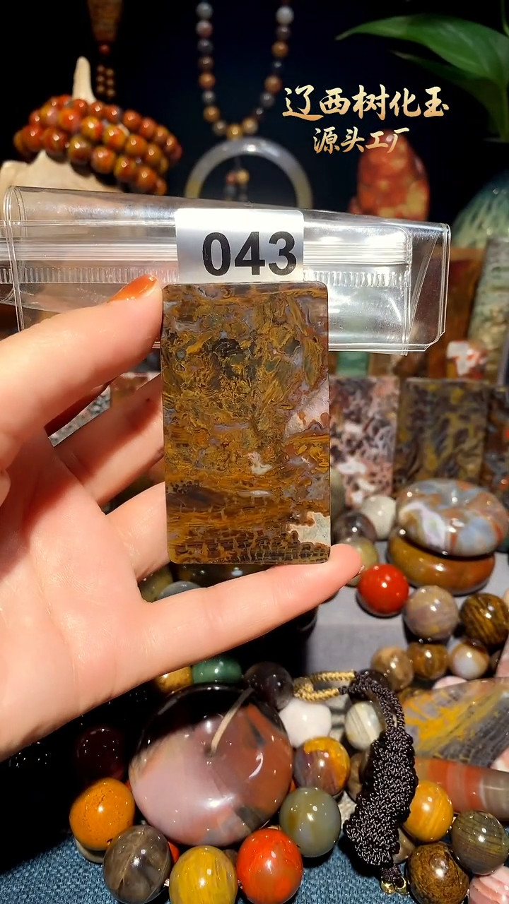 未镶嵌-硅化玉天然北票硅化玉吊坠