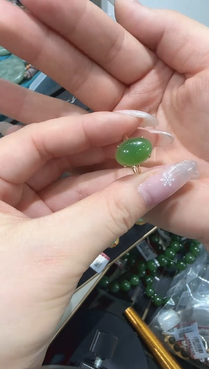 【闪购商品】和田玉戒指/多样性发未镶嵌R118