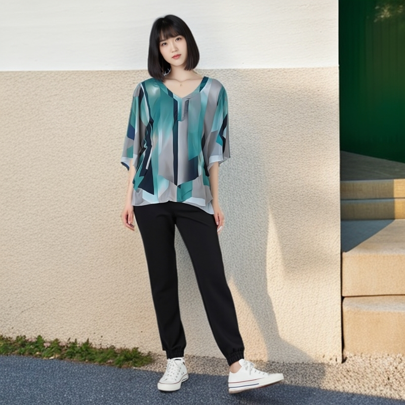 9337 GZ设计感百搭时尚小衫上衣