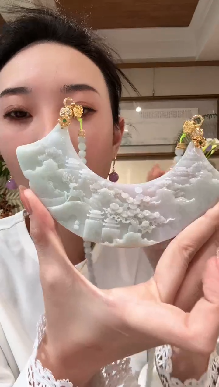 【闪购商品】翡翠颈饰未镶嵌国风