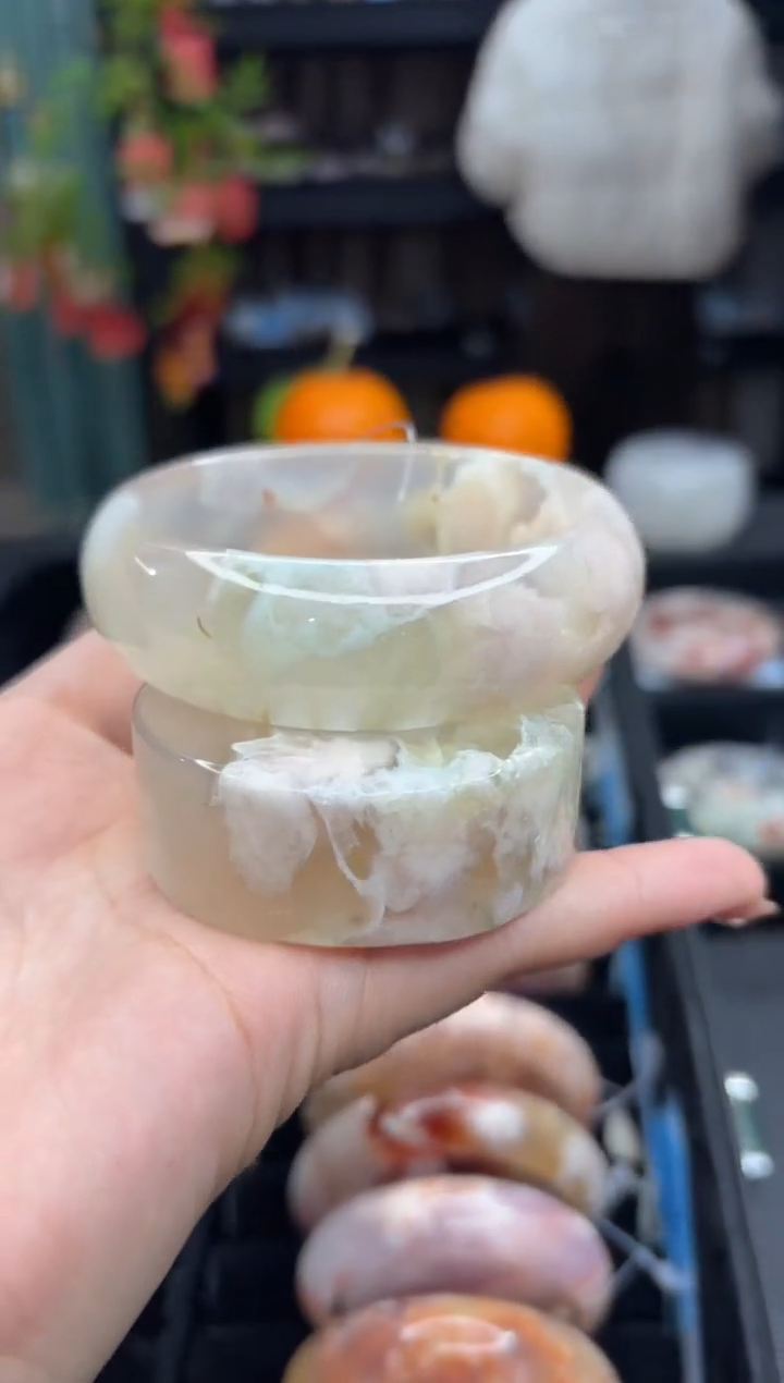 【闪购商品】石英质玉手镯未镶嵌262（59圈赠送镯心）