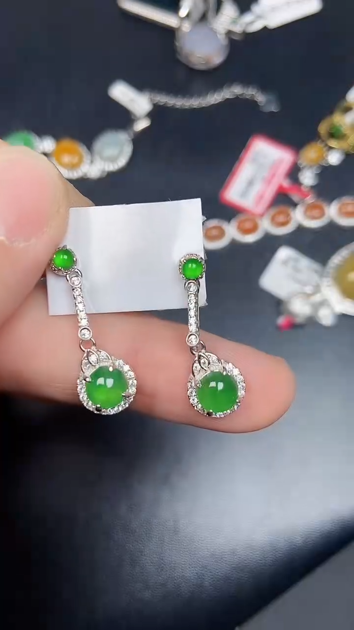 银S925镶嵌戒指翡翠2310