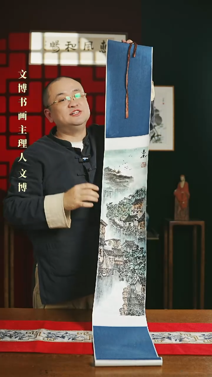 【闪购商品】国画绘画卷轴 20*155江南袁老师