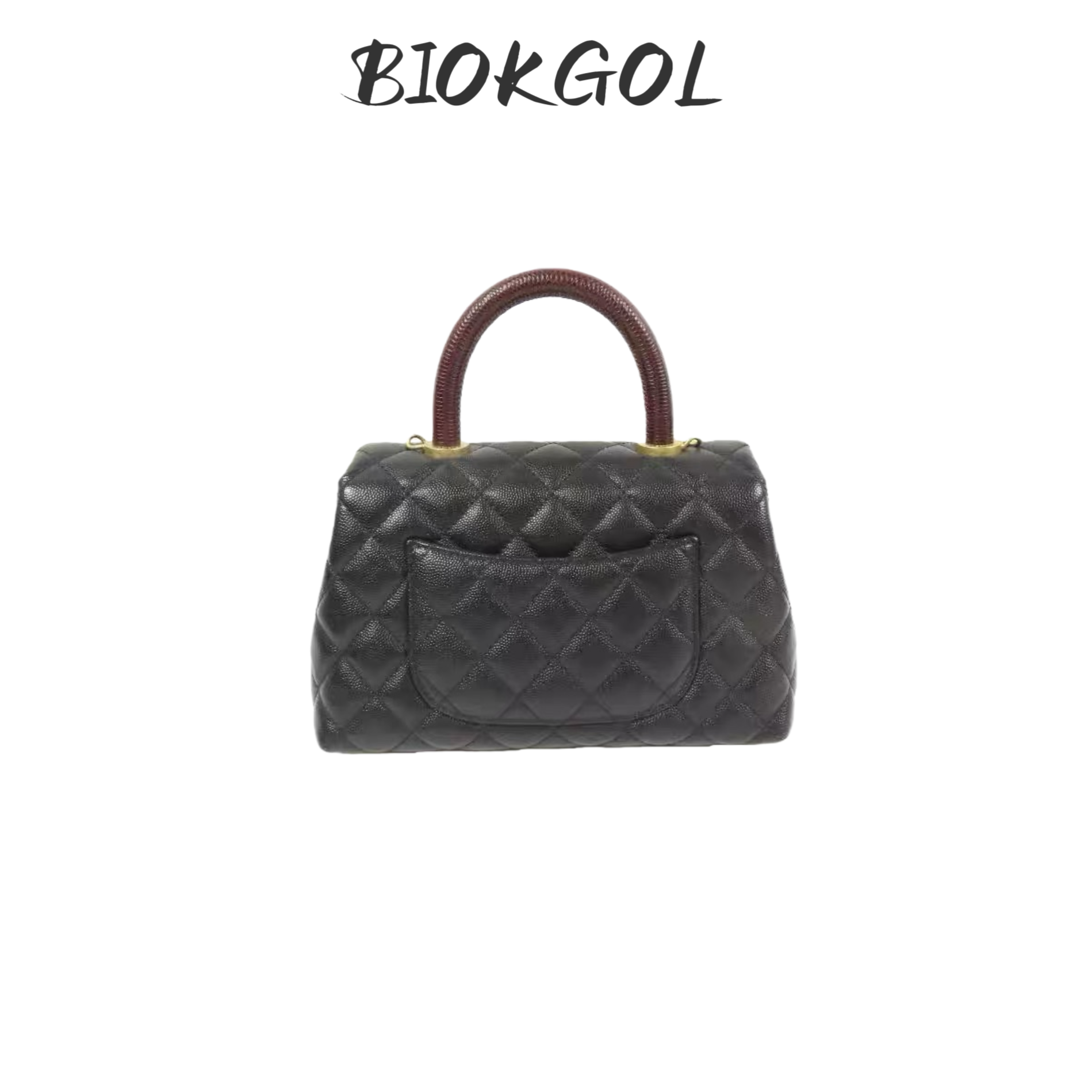 BIOKGOL/百顾进口全头层牛皮 内里羊皮 全黄铜五金 扣扣憨豆 9300