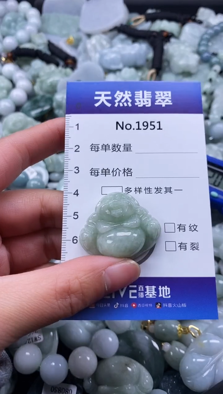 【闪购商品】翡翠颈饰未镶嵌缅甸A货翡翠1951
