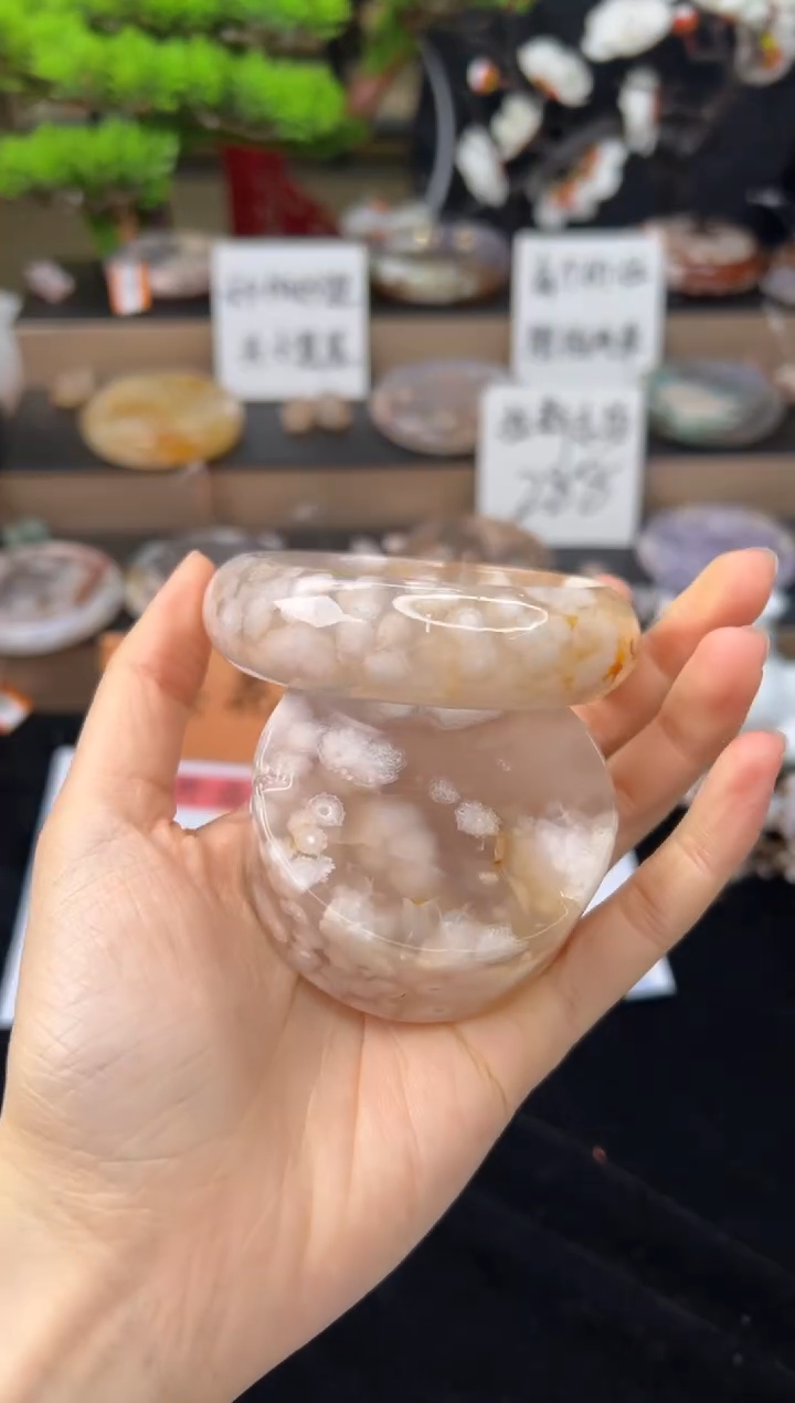 【闪购商品】石英质玉未镶嵌手镯59圈口（赠送镯心）13391