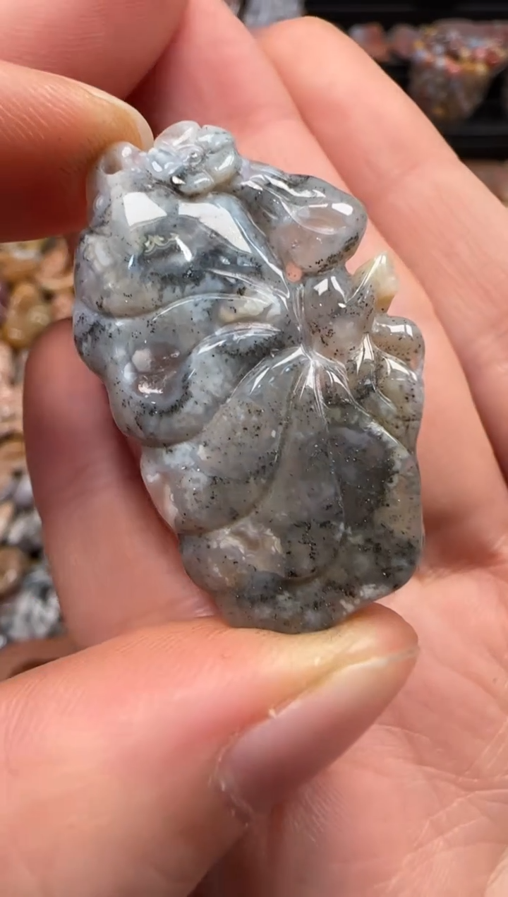 【闪购商品】硅化珊瑚（珊瑚玉）颈饰未镶嵌469