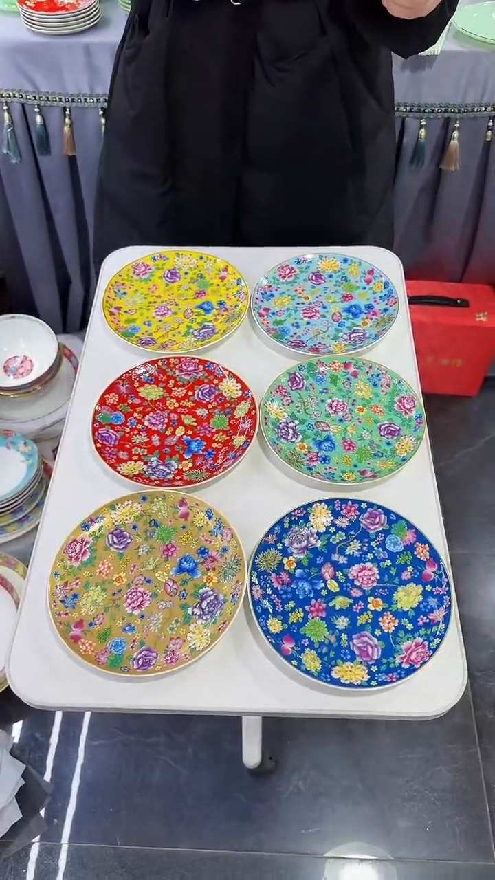 【闪购商品】瓷片 7英寸骨碟6个景德镇陶瓷【秦坊】