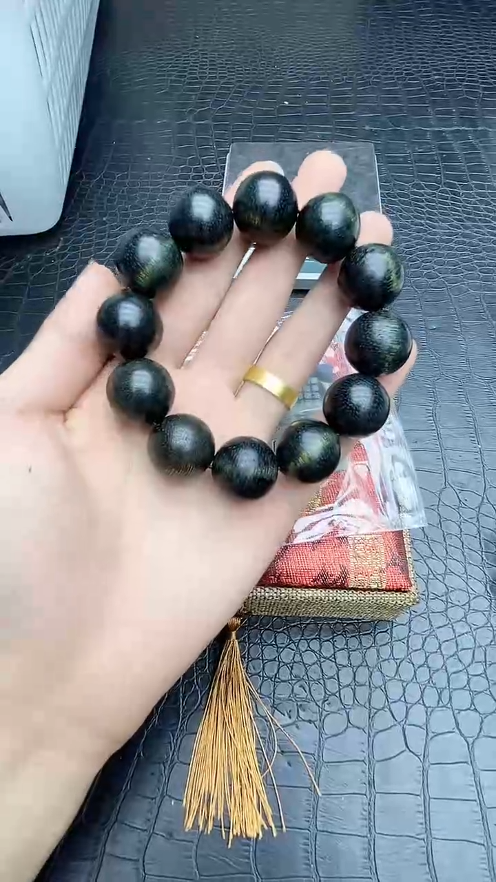 【闪购商品】乌木类无事牌手串28