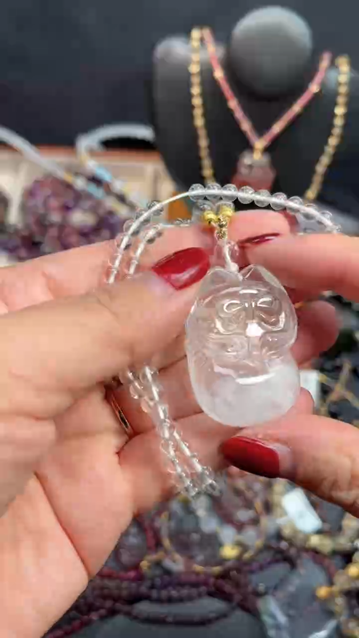 【闪购商品】水晶颈饰未镶嵌【百晶灵儿】天然定制款