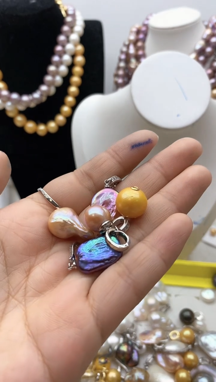 【闪购商品】淡水珍珠颈饰钛钢127