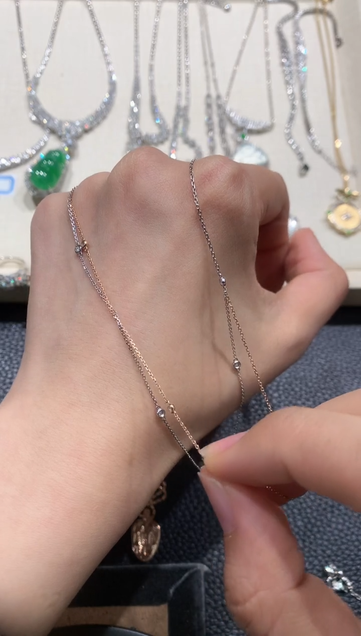 【闪购商品】钻石项链18K金镶嵌A26    