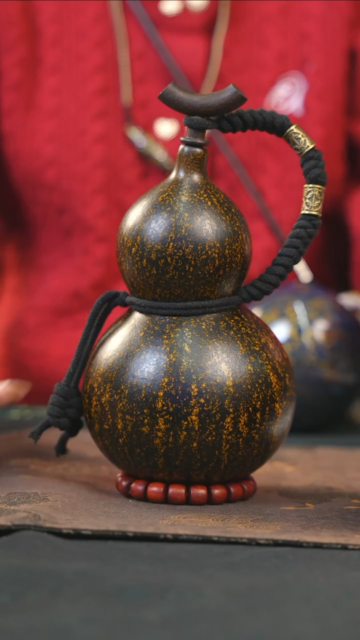 【闪购商品】WB219大漆酒葫芦不包手串及旋转底座