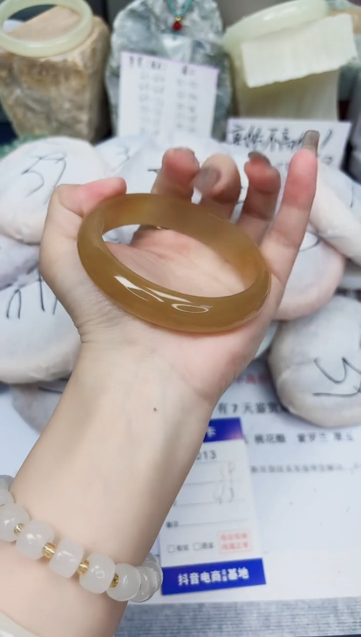【闪购商品】石英质玉手镯未镶嵌13-财气镯-圈口61