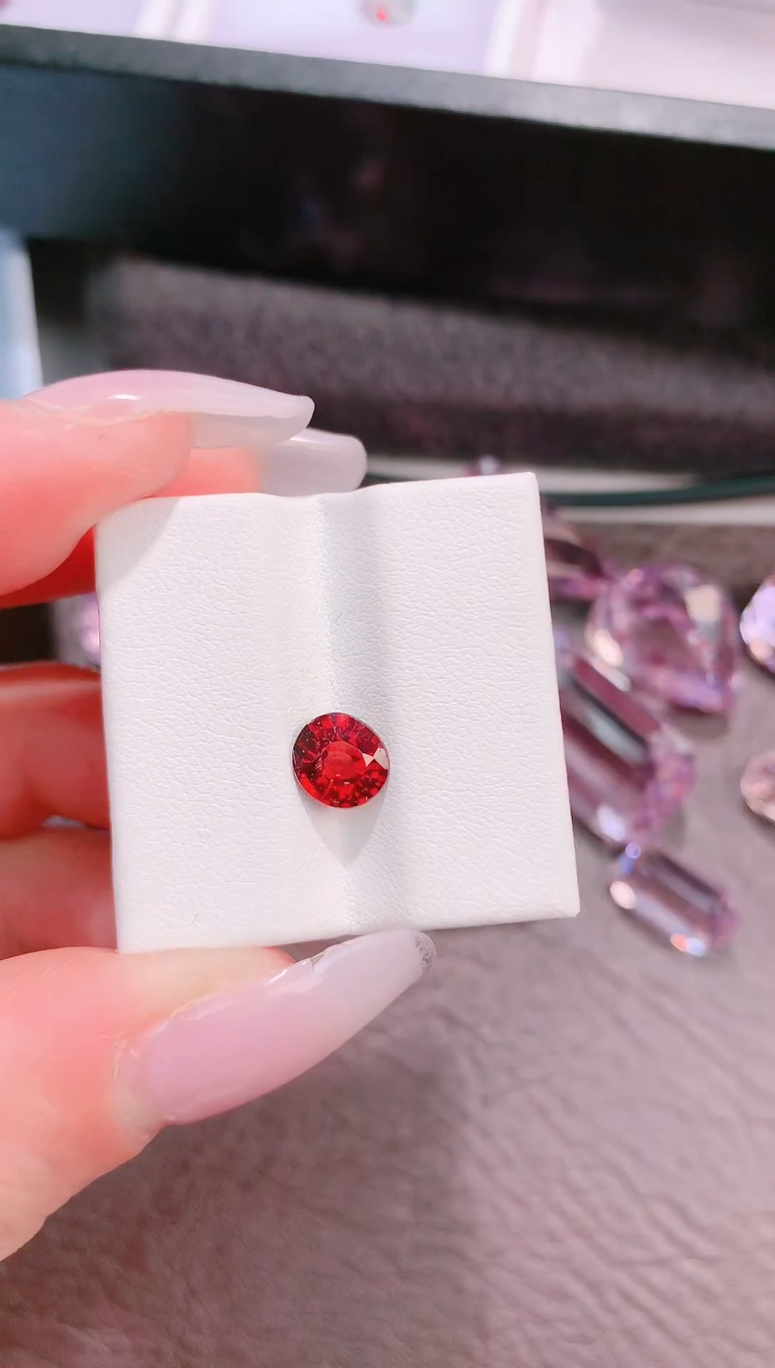 未镶嵌珠宝半成品石榴石天然1.41ct