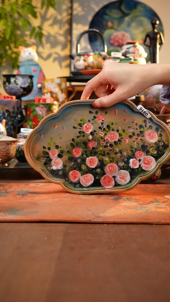 瓷片景德镇手工手绘816