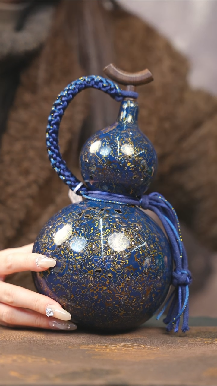 【闪购商品】XH342漆艺酒葫芦不包手串及旋转底座