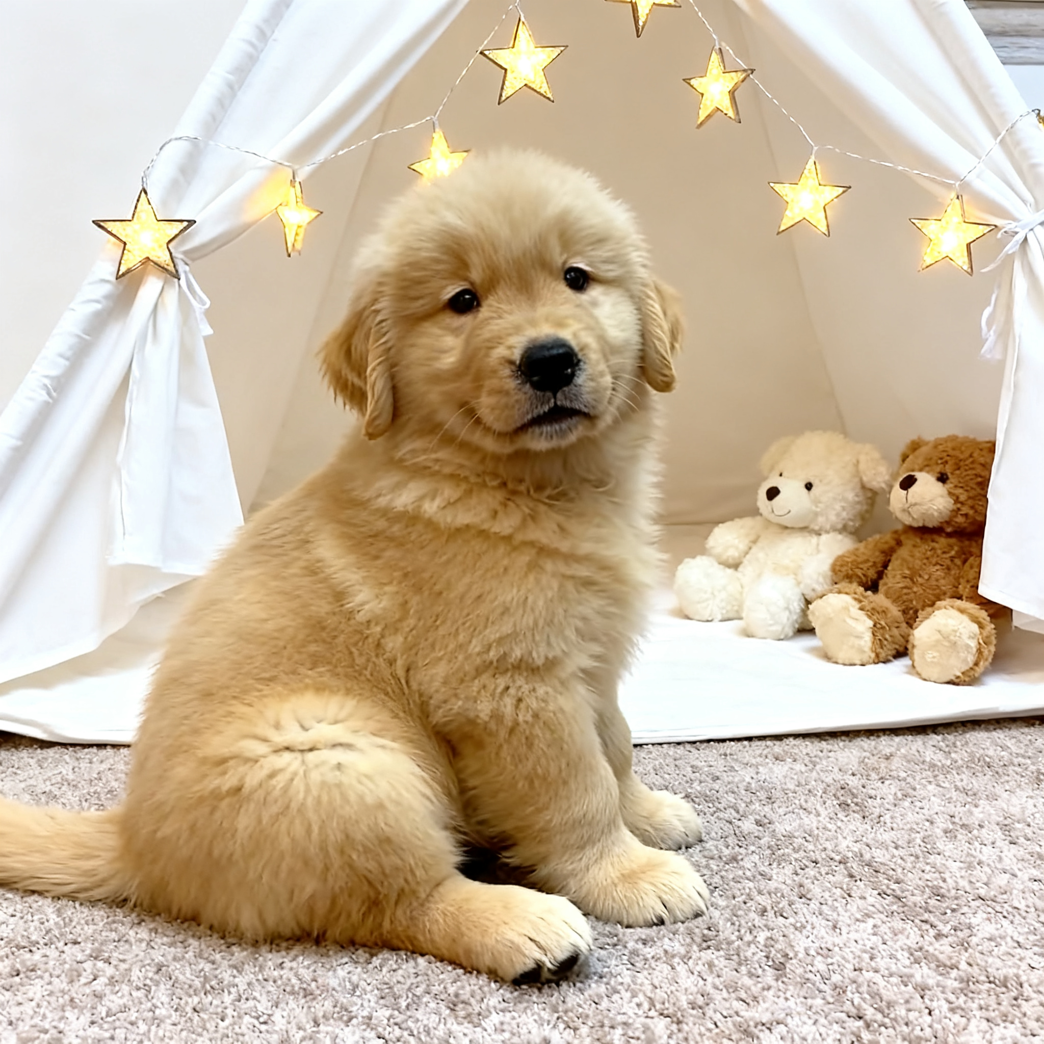 金毛幼犬温顺便宜家养导盲犬高智商活物超萌狗活泼幼崽小猎犬小狗