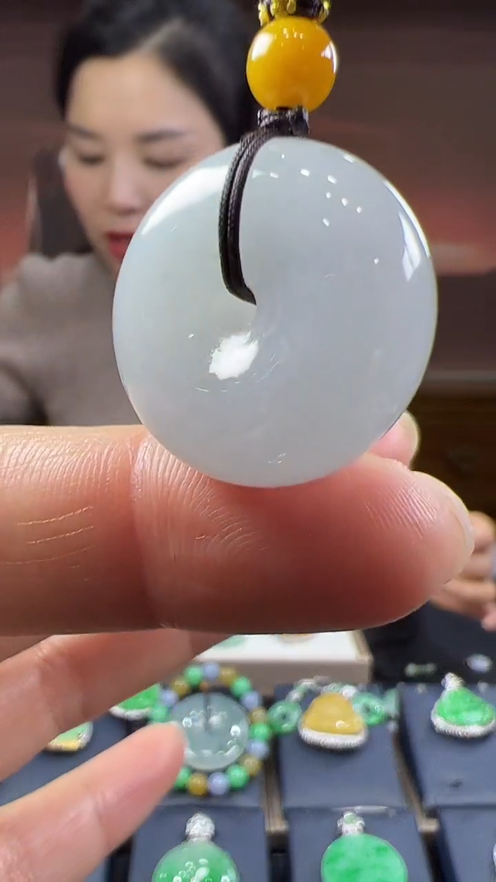 未镶嵌挂件翡翠甜甜圈