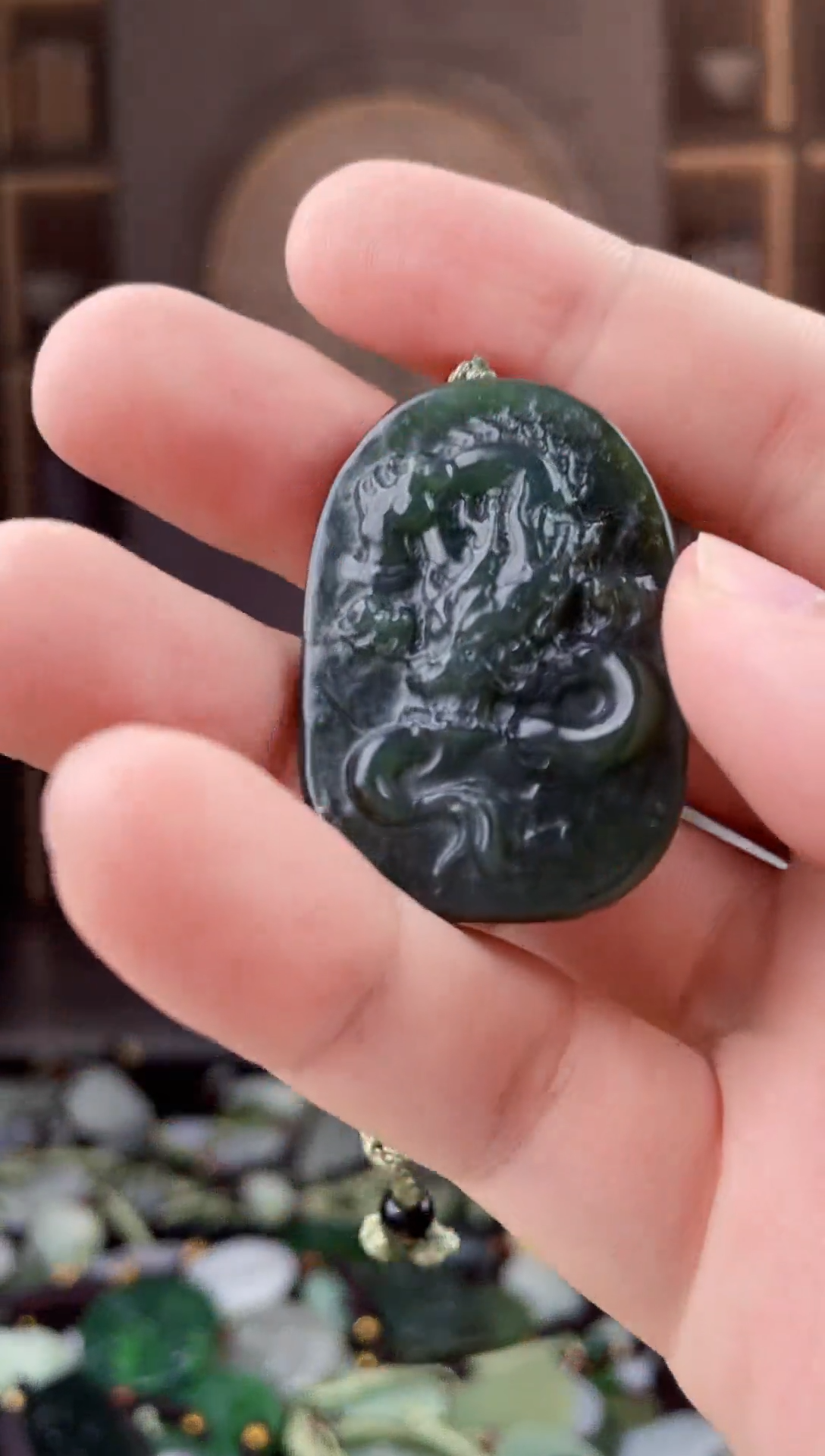 颈饰未镶嵌和田玉拍一发一，多样性发货