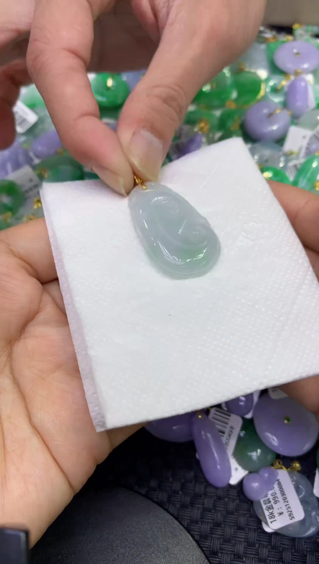 颈饰未镶嵌翡翠天然缅甸A货翡翠