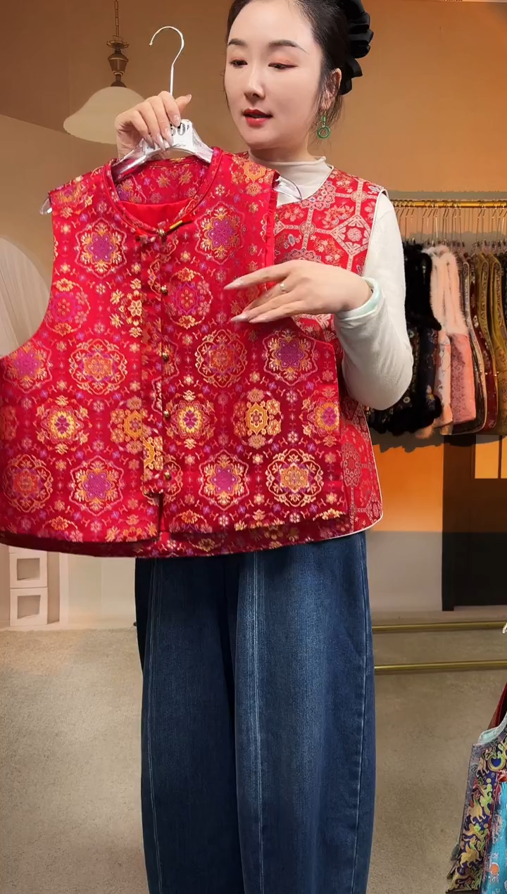 丝绸桑蚕丝马甲马甲