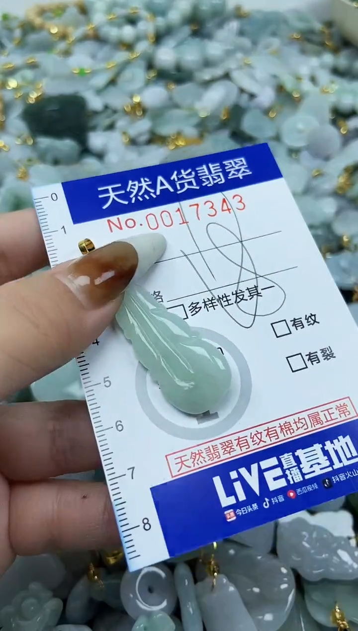 【闪购商品】翡翠颈饰未镶嵌天然A货翡翠