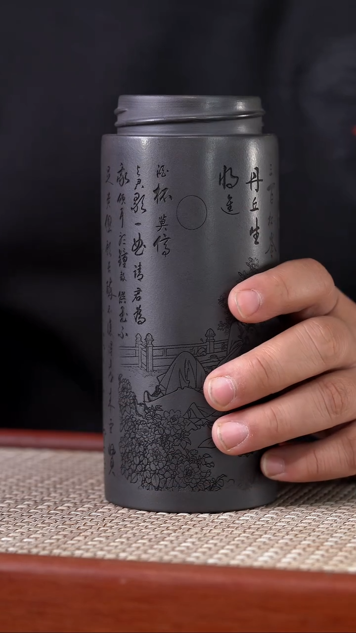 茶杯紫砂将进酒   