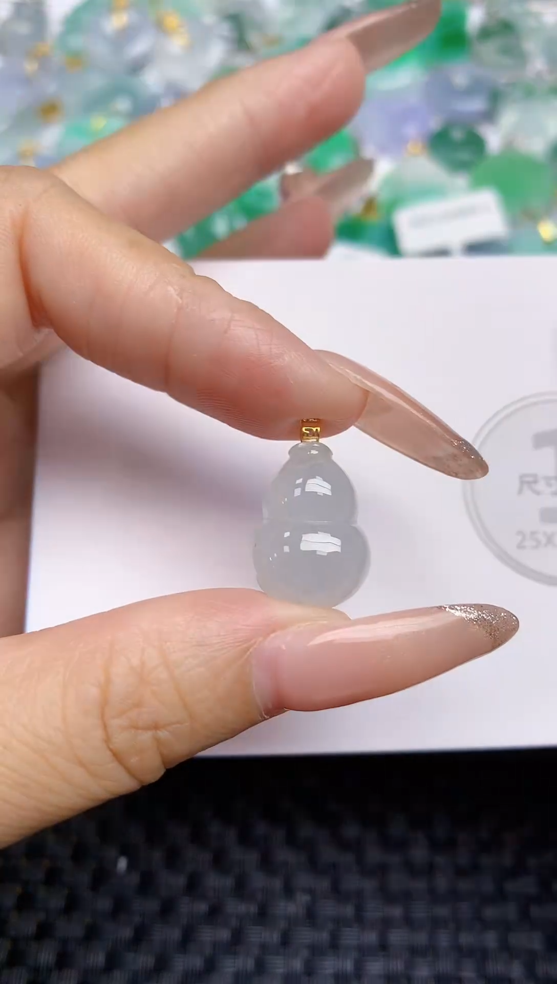 颈饰未镶嵌翡翠天然缅甸A货翡翠百元以上9元证书费自理