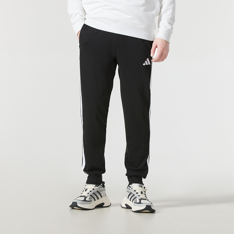adidas阿迪达斯针织长裤男装2025新款运动裤锥形裤腿休闲裤JD1881