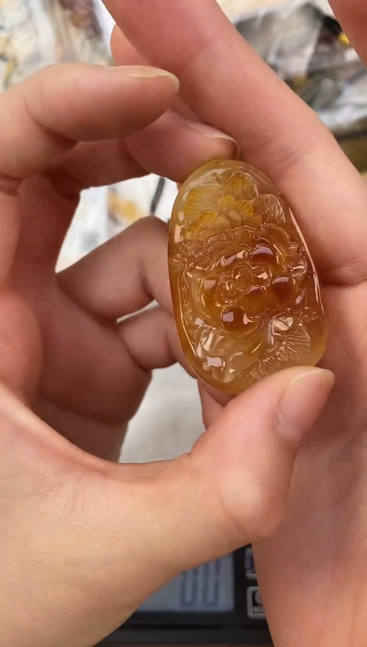 裸石琥珀未镶嵌天然琥珀蜜蜡