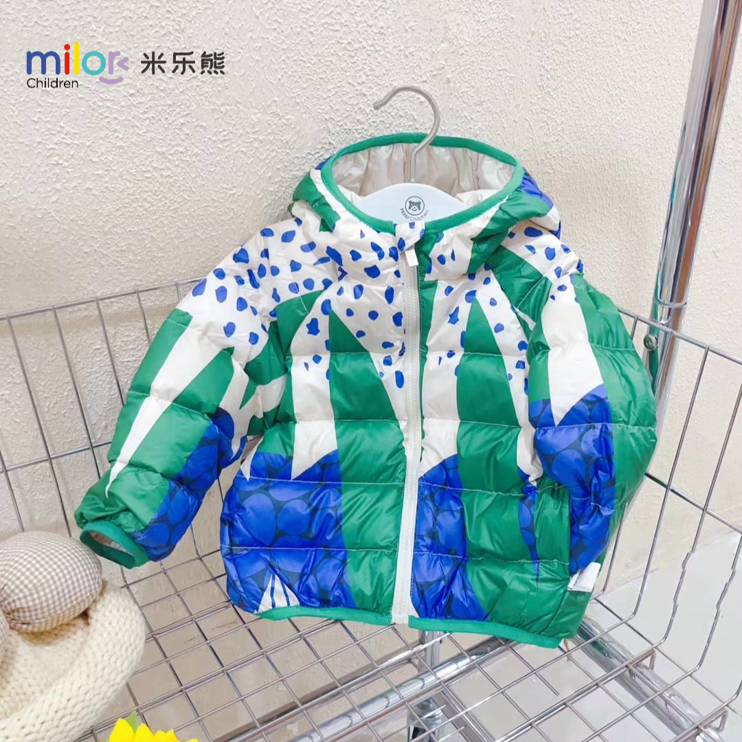 0433（轻羽）米乐熊儿童羽绒服冬装新款宝宝童装连帽外套