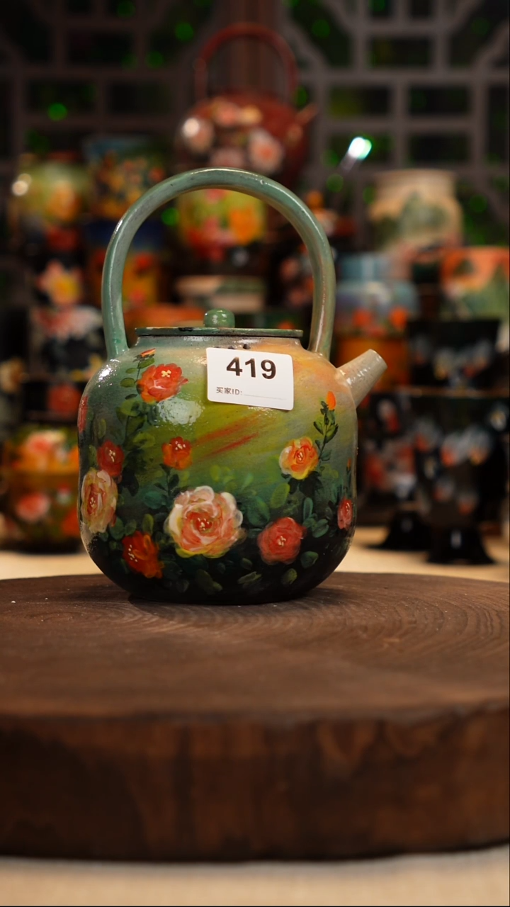 油画   釉下彩   壶419