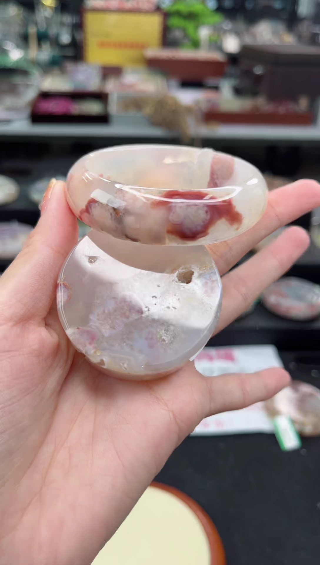 【闪购商品】石英质玉手镯未镶嵌54圈口（赠品镯心）6286085