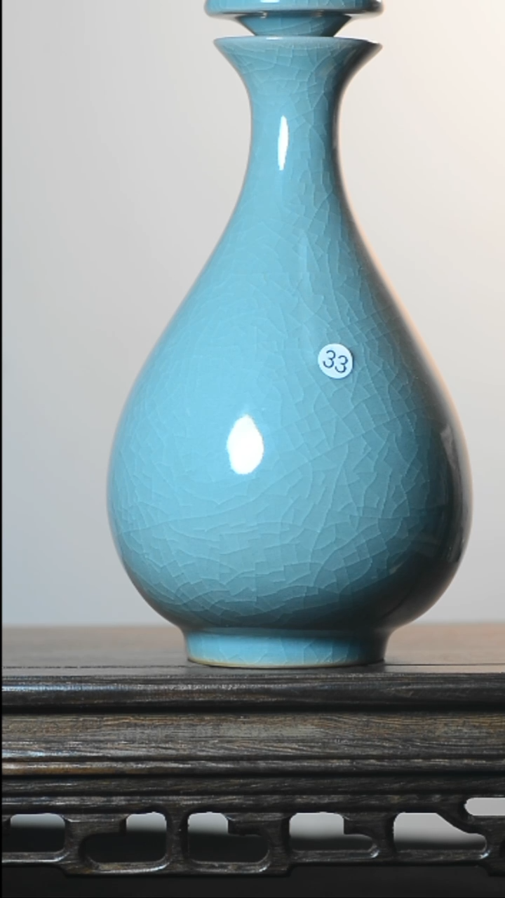 33号玉壶春瓶全品清凉寺汝瓷