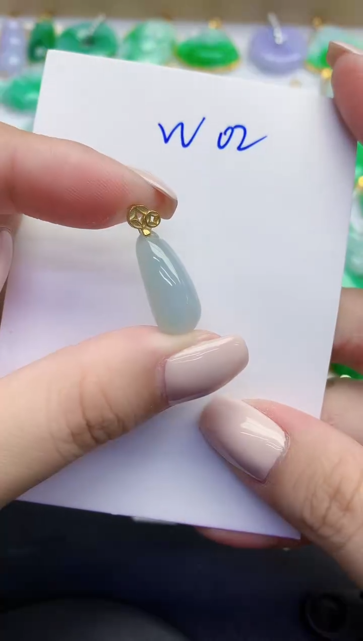 颈饰未镶嵌翡翠缅甸天然翡翠A货