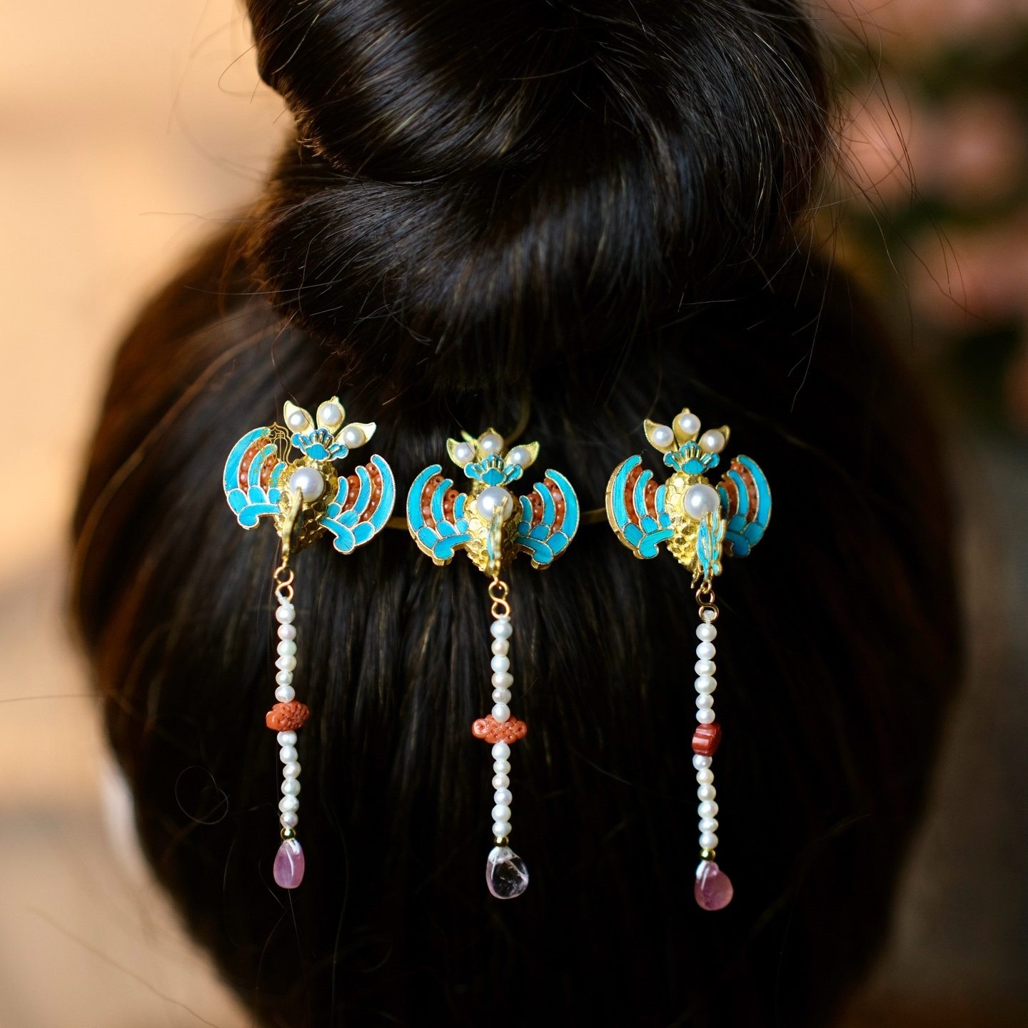 殊宫凤凰古典发簪