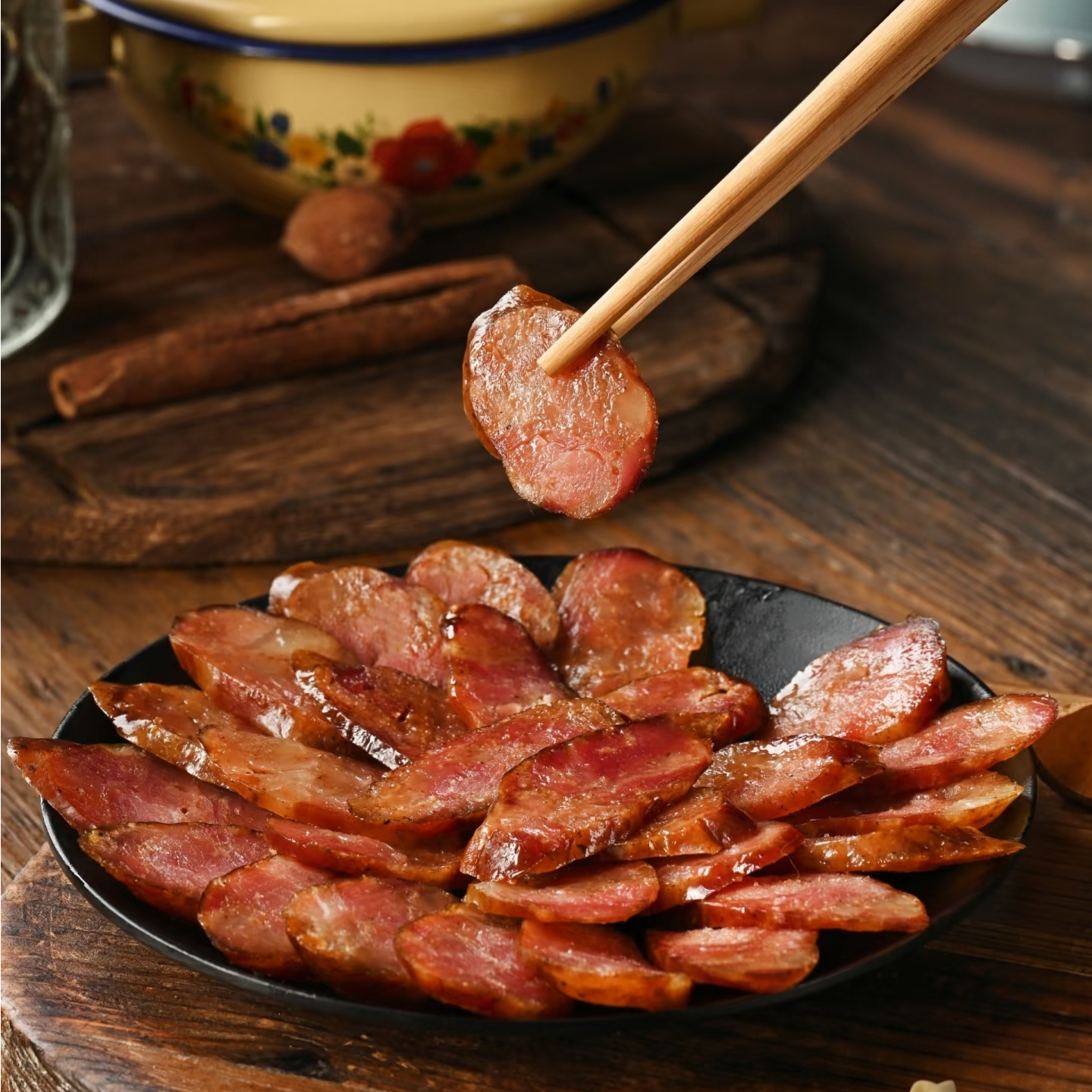 欣川派正宗非遗腊肠非遗特产美食广味川味五香三种口味任选500g