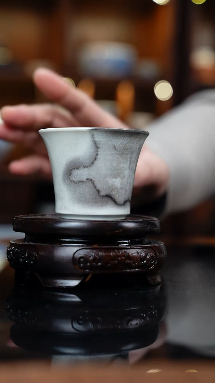 纯柴窑纯手工马蹄杯