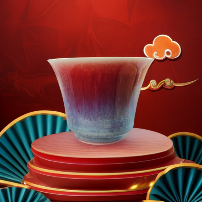 景德镇宁封窑陶瓷茶杯