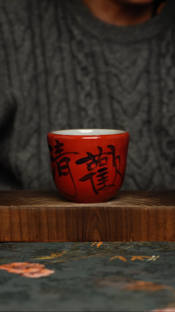 瓷片釉下彩手工手绘同款陶器