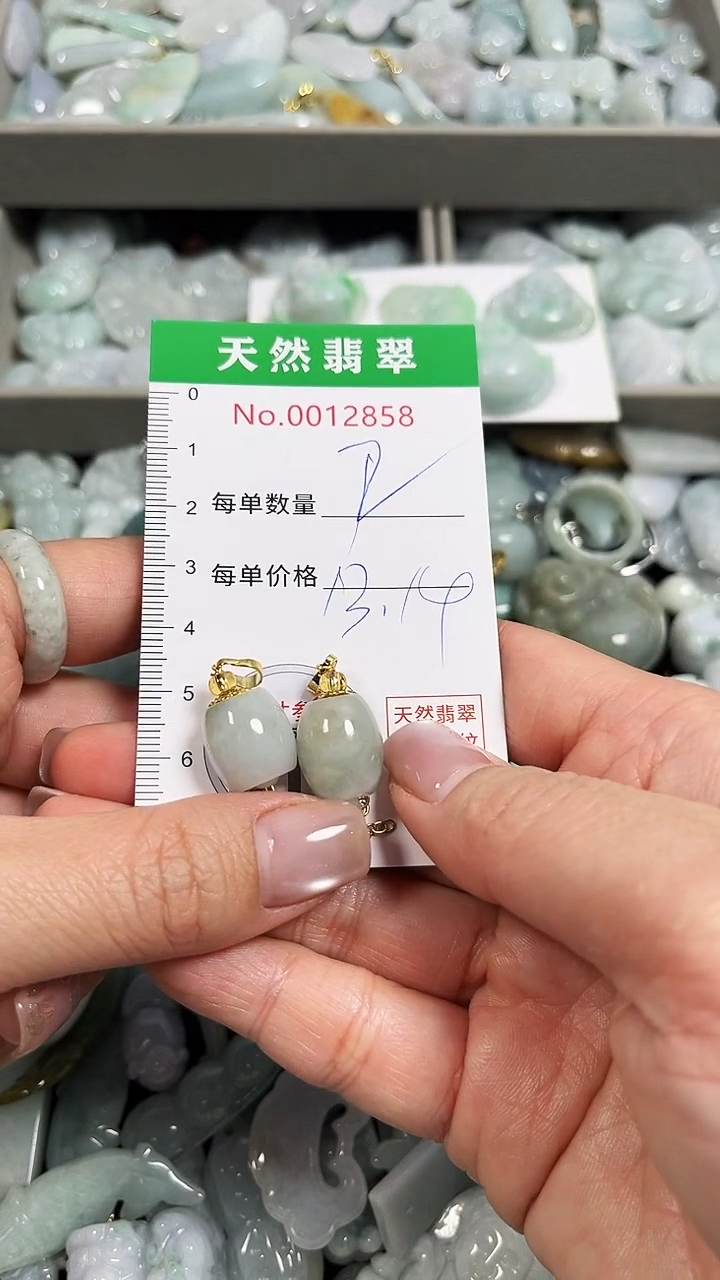 翡翠未镶嵌吊坠(不含链)2858