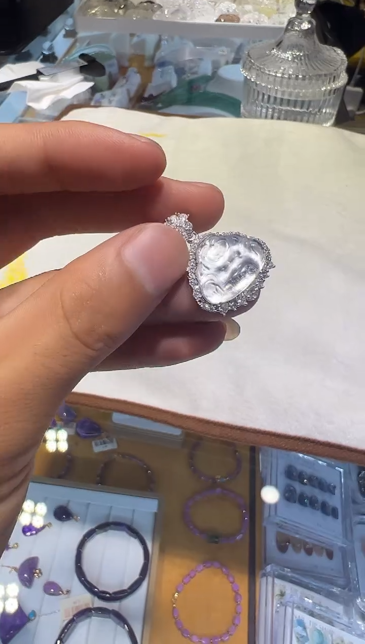 吊坠(不含链)银S925镶嵌水晶1109S002多样性发其一