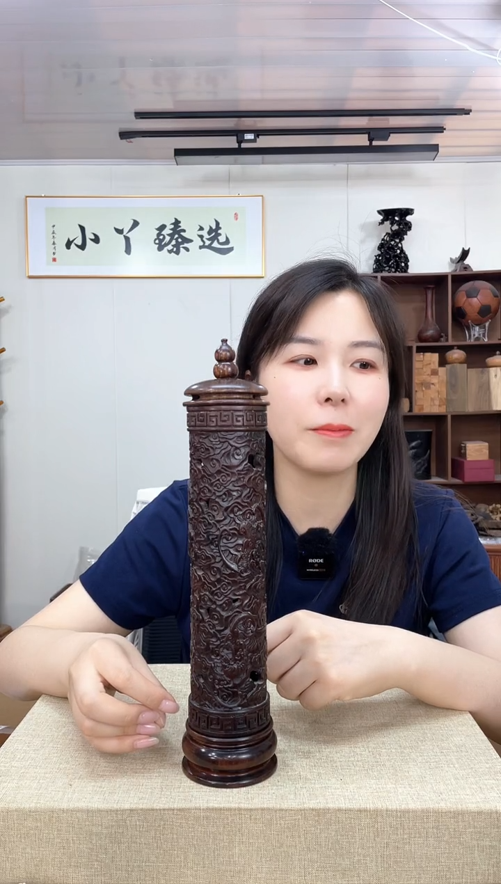 583血檀立式线香管木木