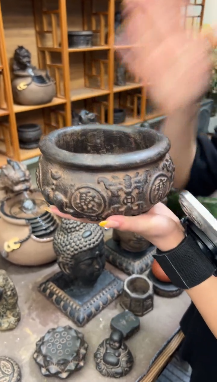 陶土【火山泥】聚宝盆