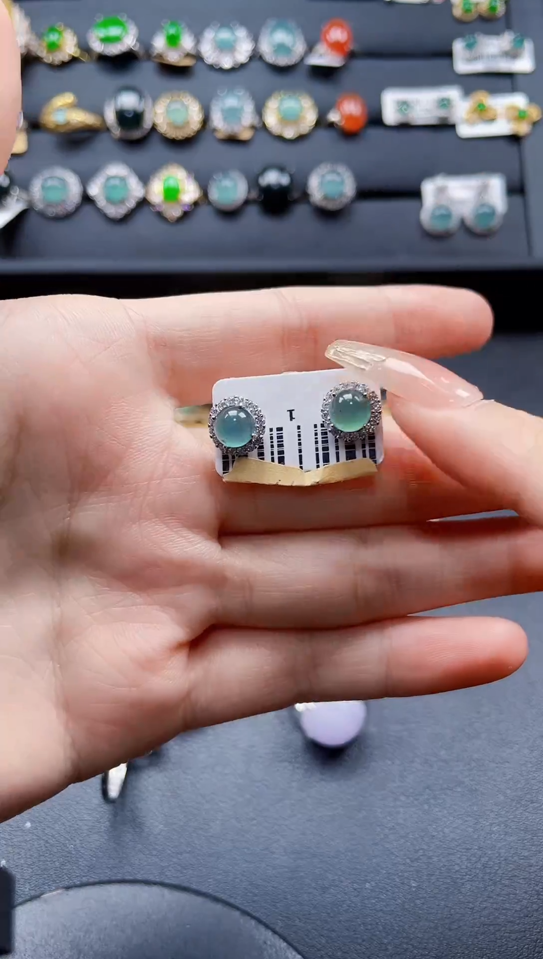 【闪购商品】翡翠戒指银S925镶嵌436543