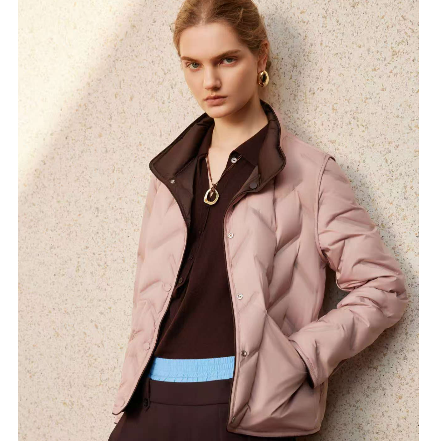 【商场品质】波兰科鲁达95白鹅绒 AB面设计轻薄时尚鹅绒服 XL 1985