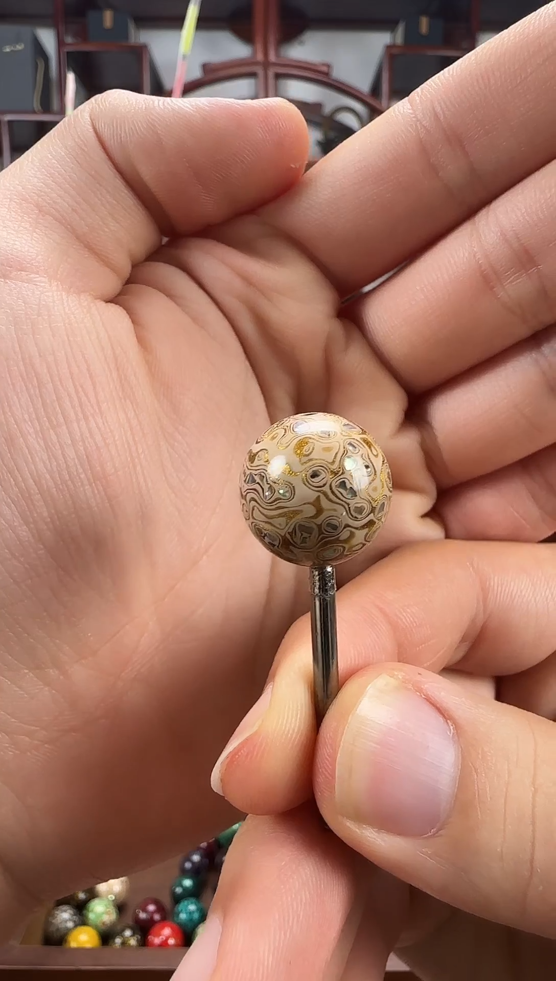 【非遗工美】漆珠1.5 单颗