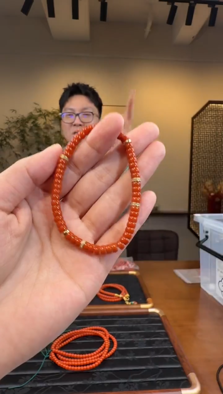 颈饰未镶嵌南红玛瑙45-555-1.2多样性拍一发一