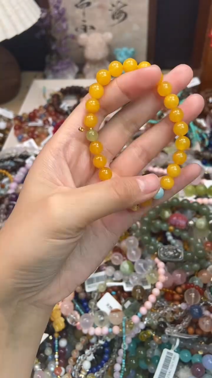 手链蜜蜡银S925镶嵌203